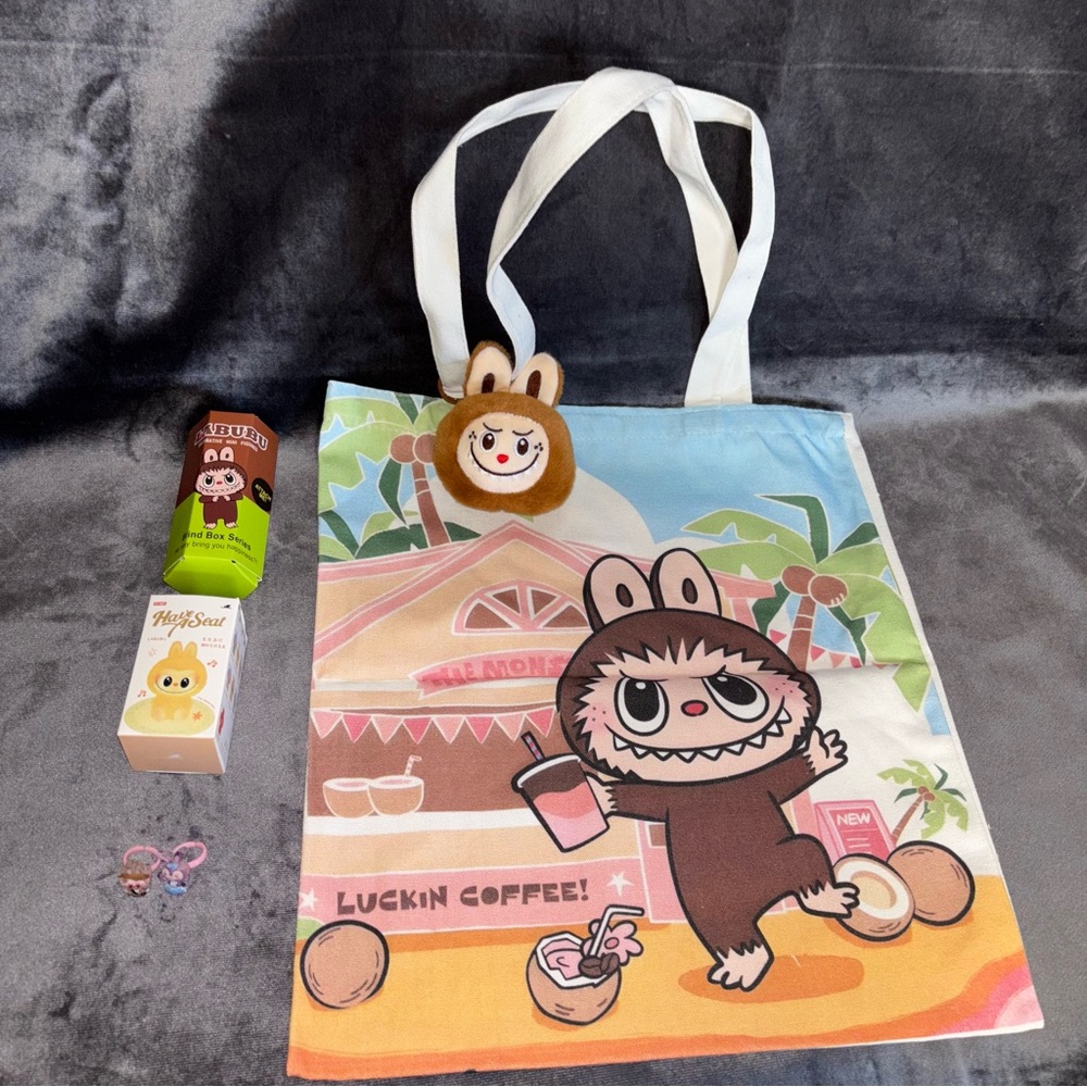 Labubu tote bag bundle